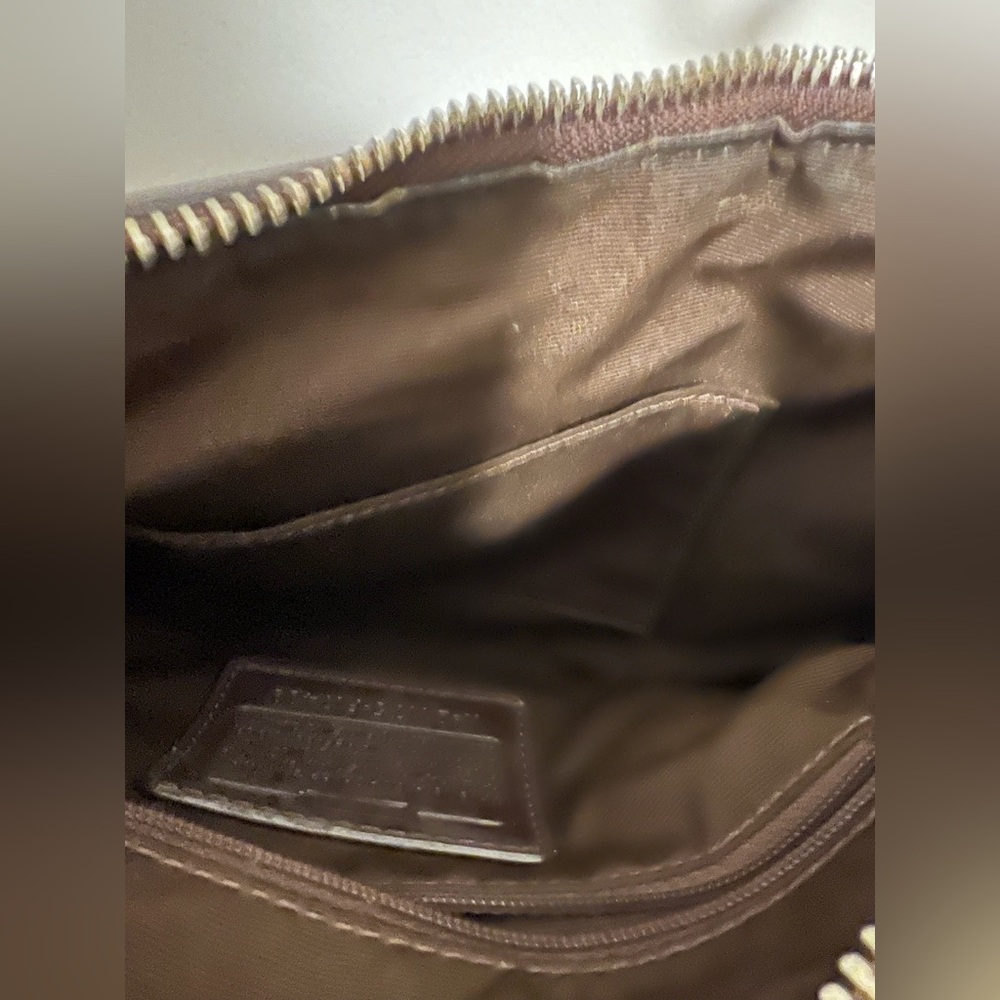 Coach, Crossbody Bag, Tan and Brown - Picture 8 of 9